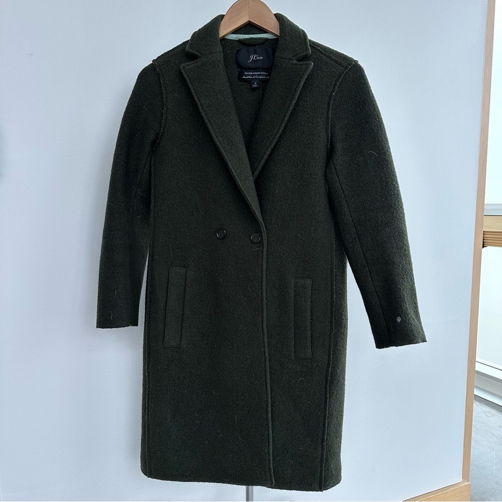 J. Crew Daphne top coat in Italian boiled wool